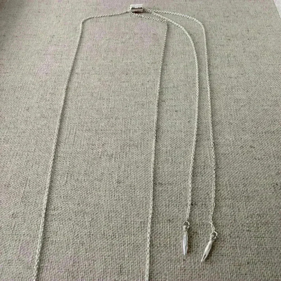 Stella &  Dot Kari Fringe Necklace - Silver - Picture 6 of 6